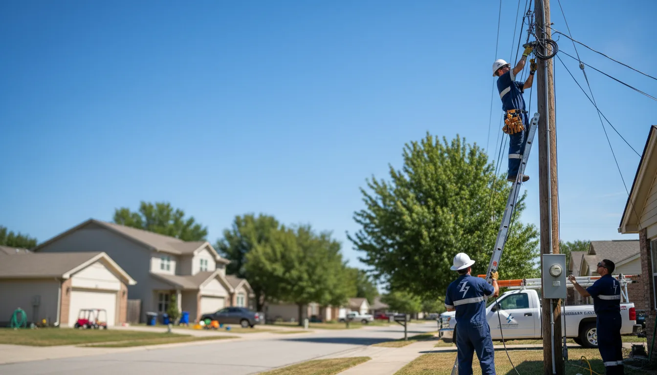 Residential electrician providing installation services in Hansford, WV